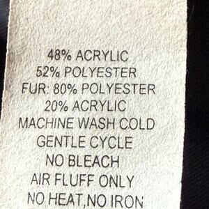 SOLD …. Tasha Polizzi Squaw Valley TP Saddleblanket Black Jacket Sz L Faux